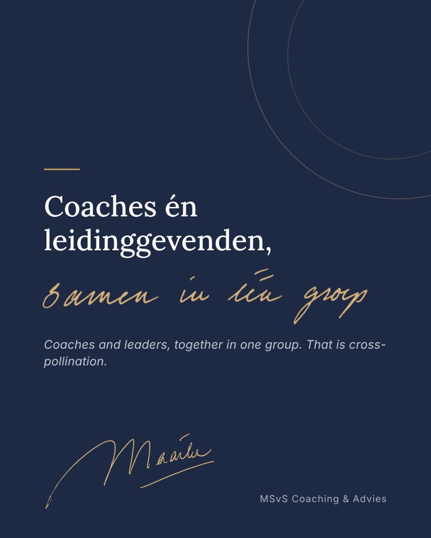 Coaches and leaders, together in one group